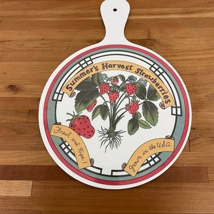 Vintage Strawberry Cutting Board or Kitchen Decor